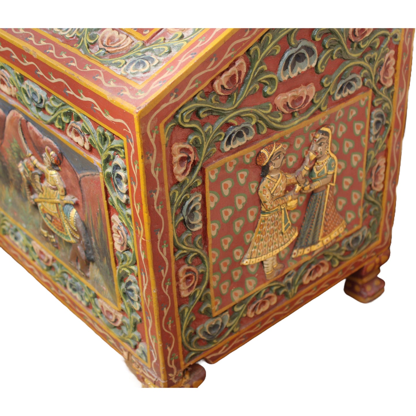 Free Shipping & Beautiful Gift: Beautiful Antique Wedding Chest/Dowry Chest from India!