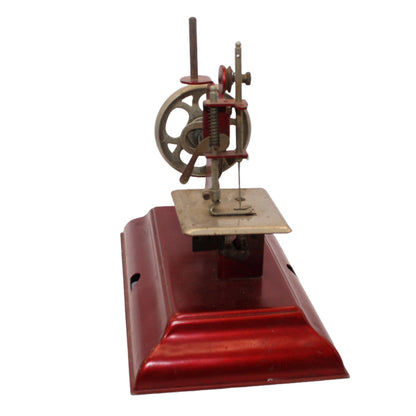 Zeldzame Casige Kindernaaimachine in Donkerrood - Vintage, Goede Staat - Collectors Item - Gratis Verzending - Singer