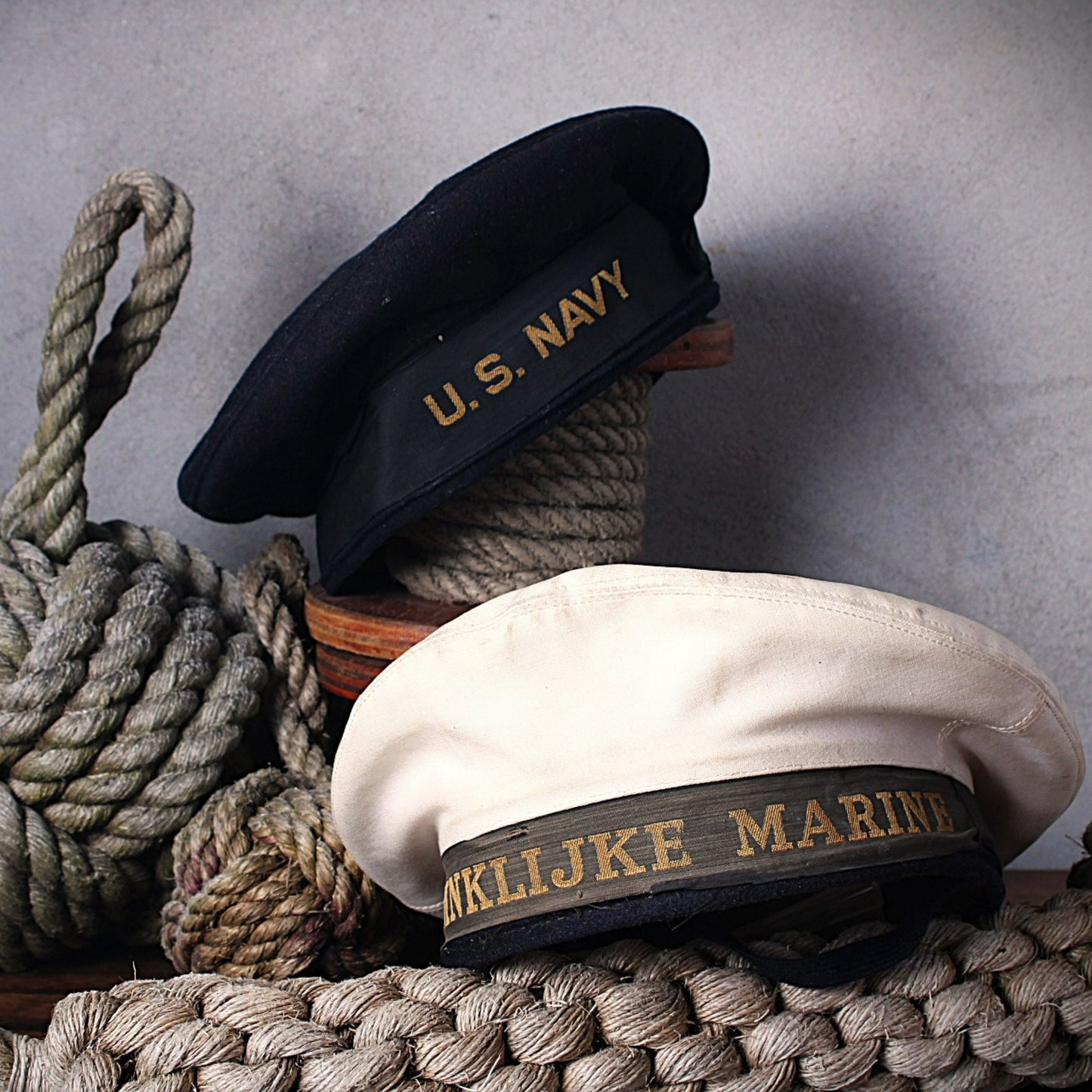 Unieke Nederlandse Koninklijke Marine Pet - Vintage uit de Jaren '40 - Een Historisch Verzamelobject - Prachtig cadeau - Gratis Verzending