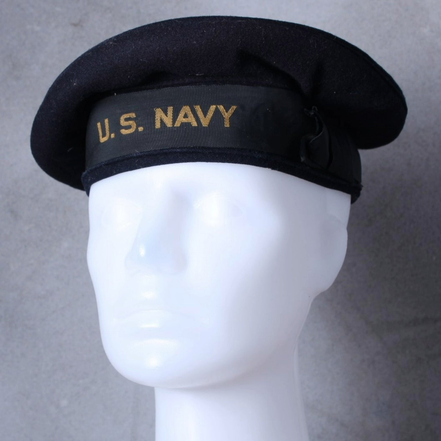 Authentieke WWII US Navy "Donald Duck" Plattemuts van USS Lizardfish Onderzeeër Bemanningslid J.M. Hill