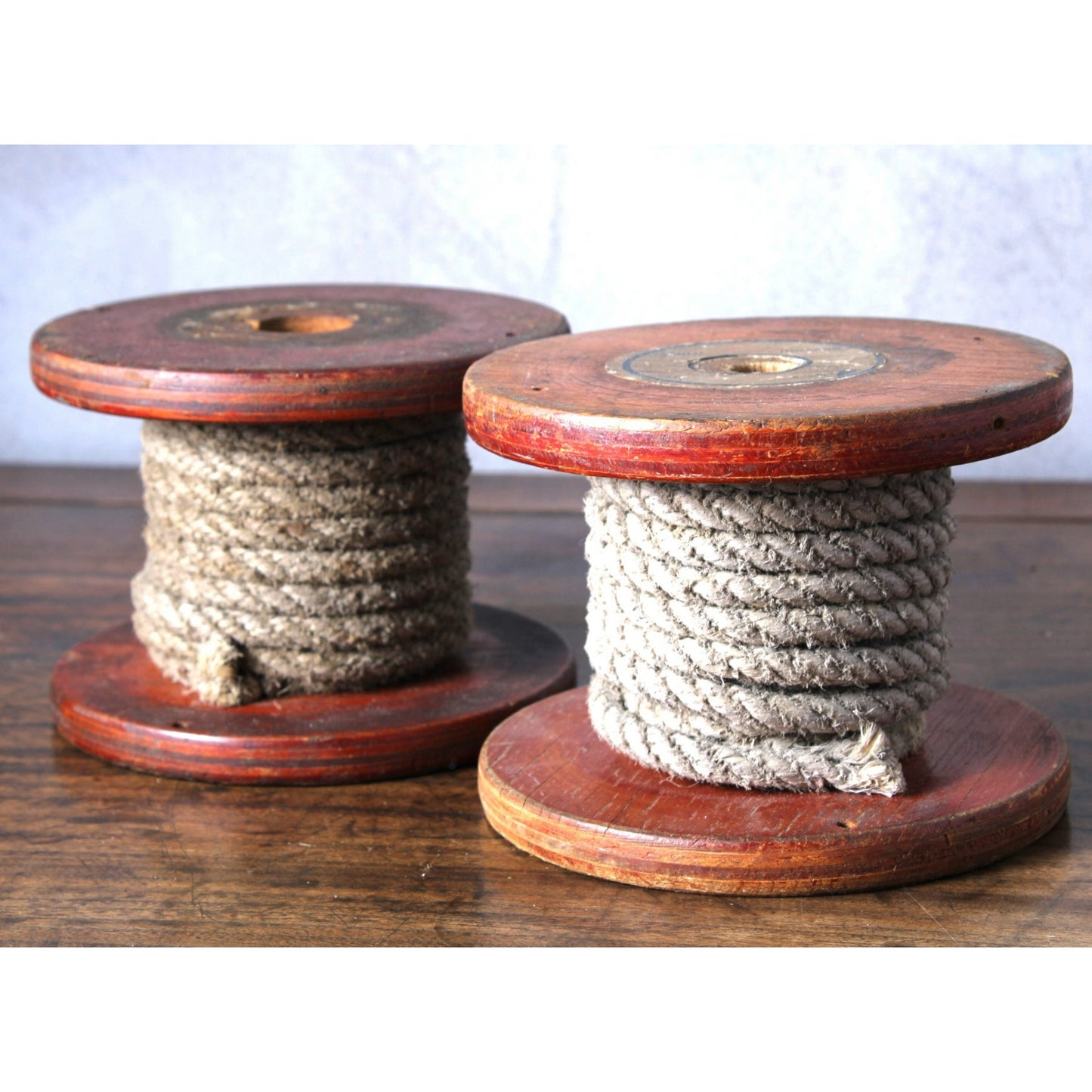 Charming Antique Dutch Rope Bobbins with Reels - Perfect for Decoration - Free Shipping - Home Decoration - Maritime Details