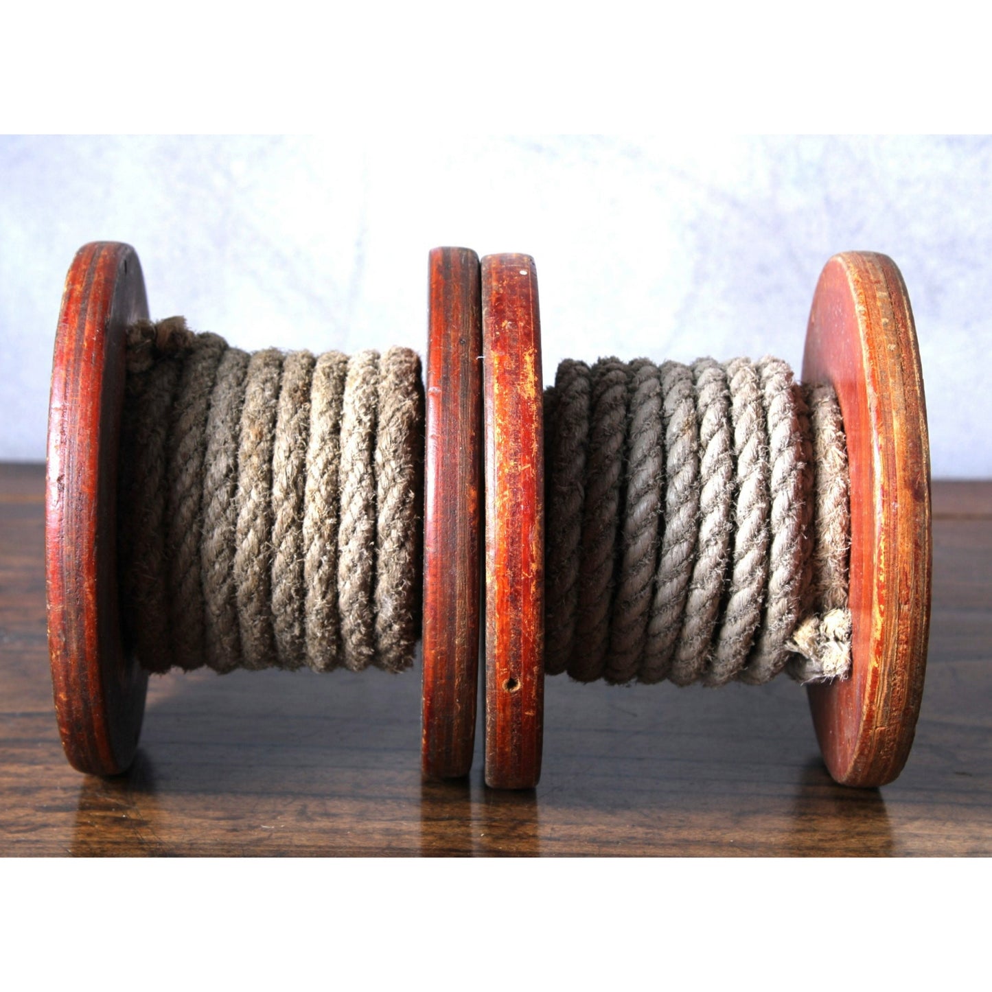 Charming Antique Dutch Rope Bobbins with Reels - Perfect for Decoration - Free Shipping - Home Decoration - Maritime Details