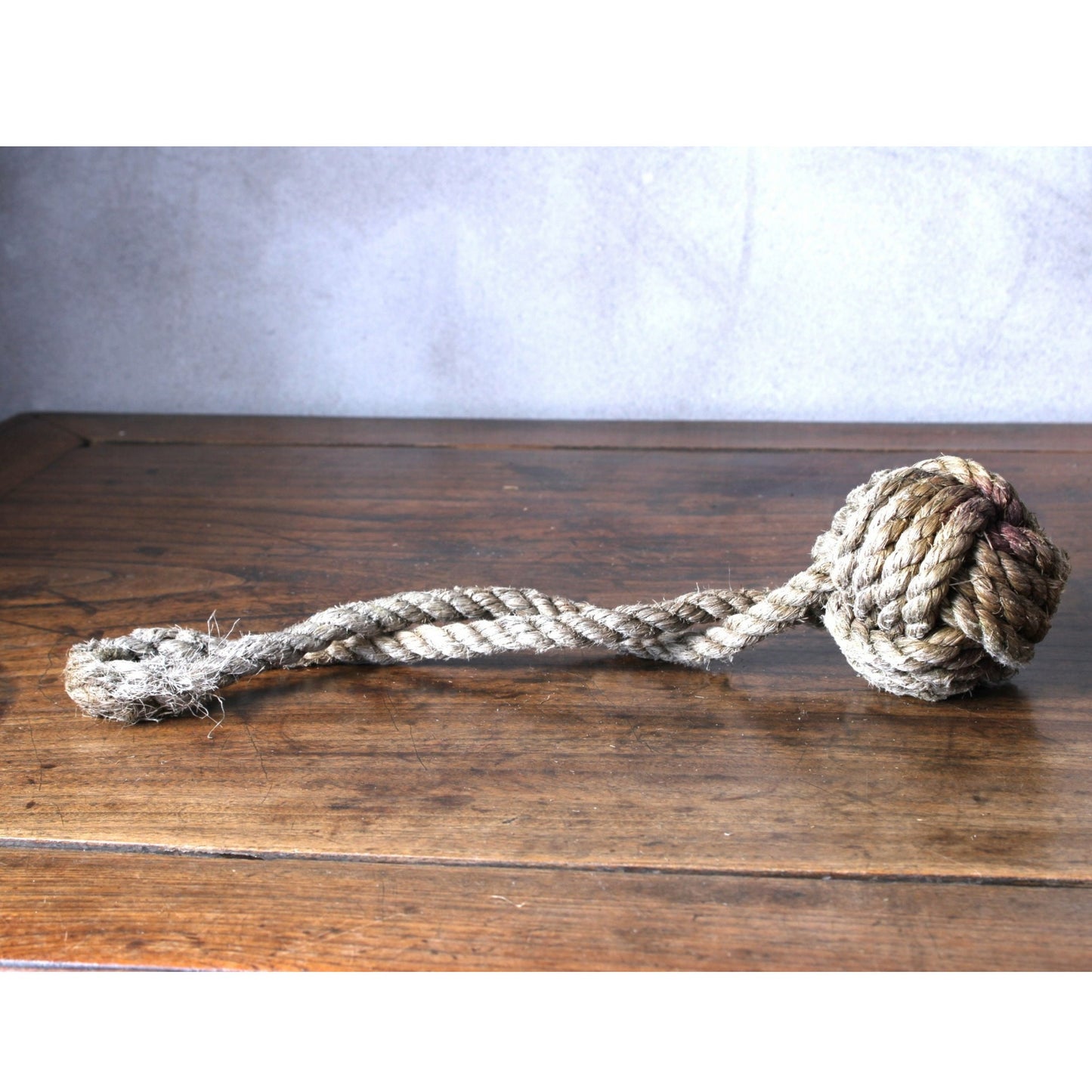 Authentiek Scheepvaarts Keesje met Turkse Knoop - Groot Formaat, Diameter 8 cm - Gratis Verzending - Decoratief - Home Decoration