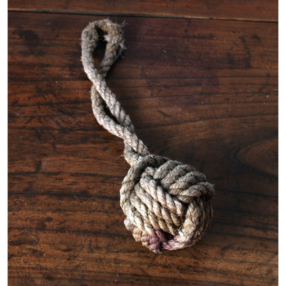 Authentiek Scheepvaarts Keesje met Turkse Knoop - Groot Formaat, Diameter 8 cm - Gratis Verzending - Decoratief - Home Decoration