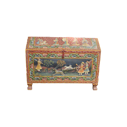Free Shipping & Beautiful Gift: Beautiful Antique Wedding Chest/Dowry Chest from India!