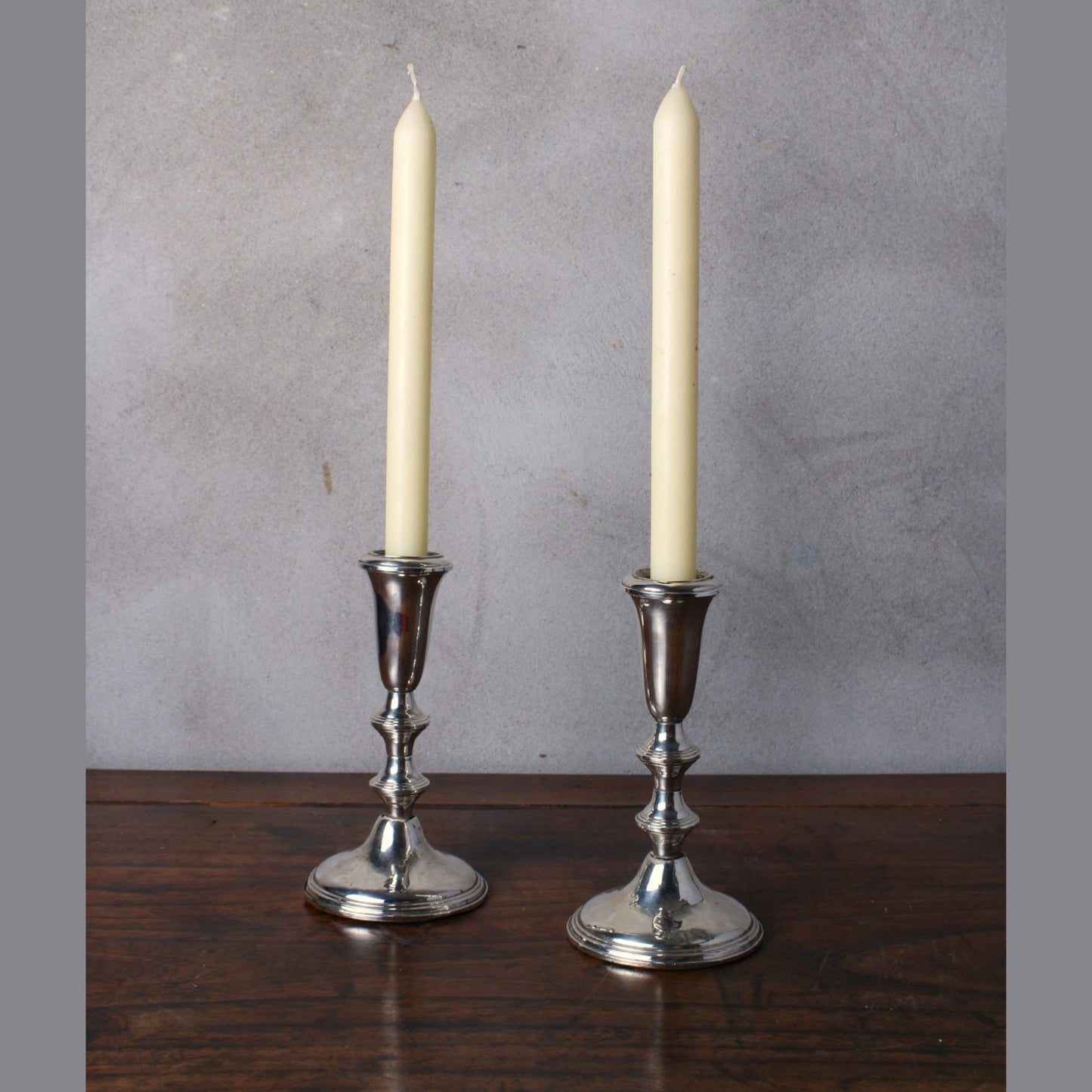 Two Large Weighted 925 Silver Candle Holders from Empire Sterling - Antique - Vintage - Candle Holders - Candles - Free Shipping