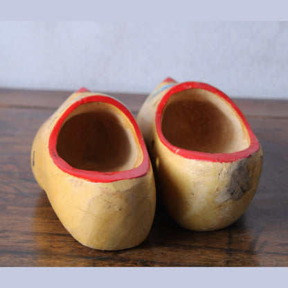 Authentieke Gebruikte Nederlandse Kinderklompen (Maat 3) met Traditionele Molenprent - Gratis verzending - Decoratie - Home Decoration
