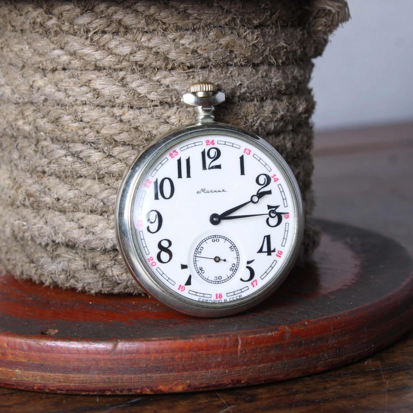 Vintage Sovjet-zakhorloge "Molnija Locomotief" 1992 - Perfecte Werkende Staat - Gratis Verzending - Perfect cadeau - Verzamelobject