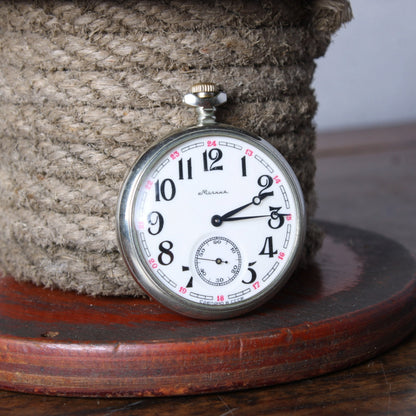 Vintage Sovjet-zakhorloge "Molnija Locomotief" 1992 - Perfecte Werkende Staat - Gratis Verzending - Perfect cadeau - Verzamelobject