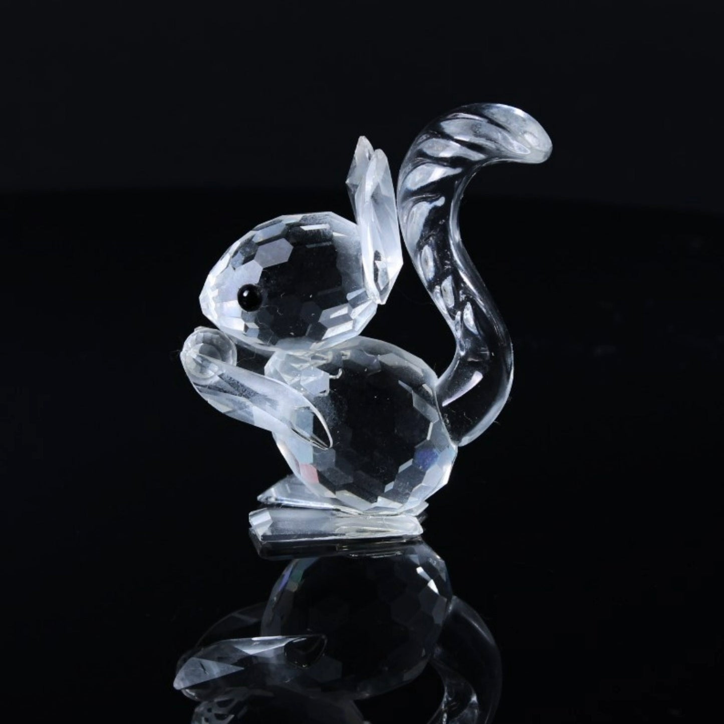 Swarovski Squirrel with Nut - Beautiful Crystal Figurine from Austria - Collectible - Free Shipping - Gift for Mother