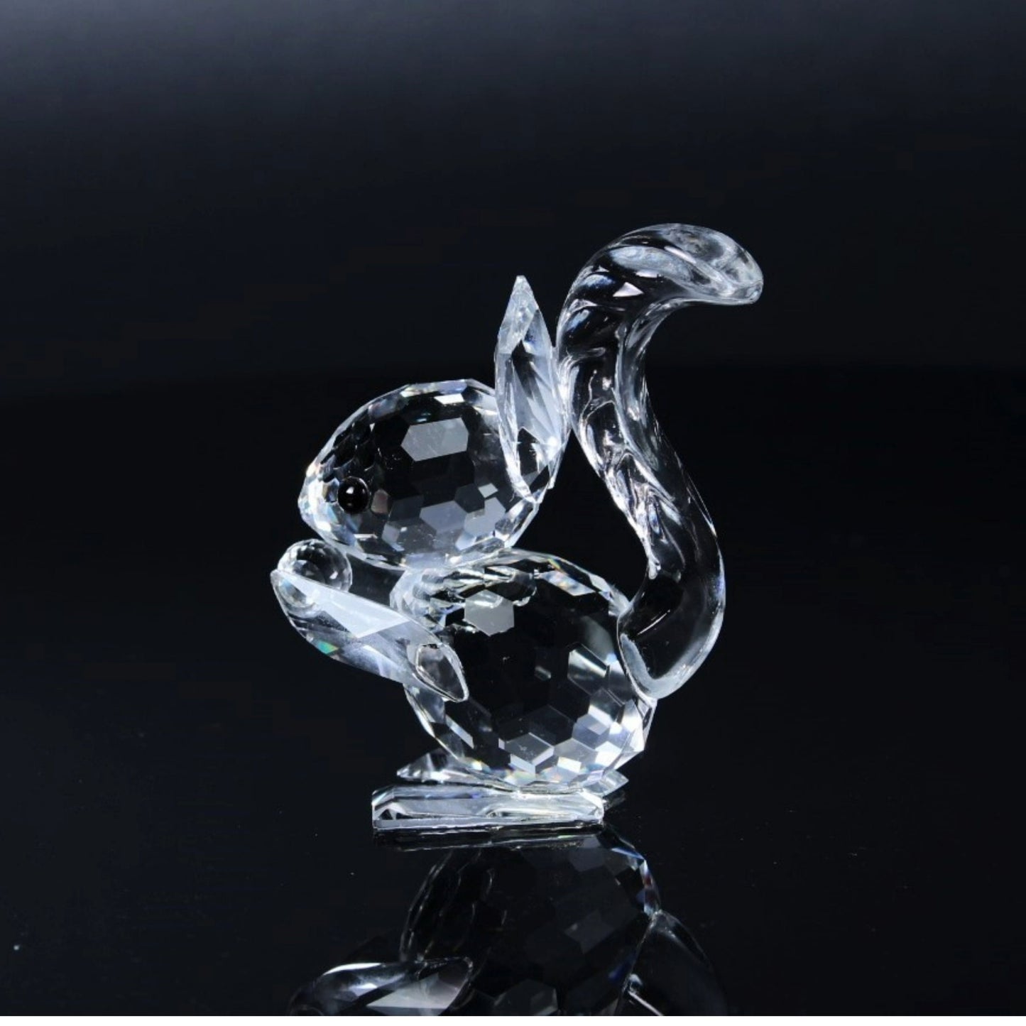 Swarovski Squirrel with Nut - Beautiful Crystal Figurine from Austria - Collectible - Free Shipping - Gift for Mother