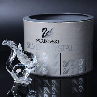 Swarovski Squirrel with Nut - Beautiful Crystal Figurine from Austria - Collectible - Free Shipping - Gift for Mother