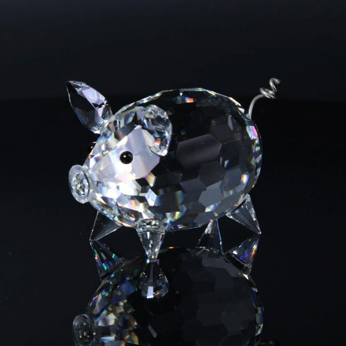 Swarovski Mini Pig Figurine - Perfect Condition with Original Box - Free Shipping - Perfect Gift for Mom