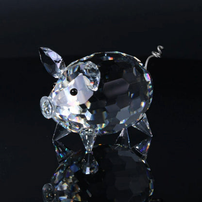 Swarovski Mini Pig Figurine - Perfect Condition with Original Box - Free Shipping - Perfect Gift for Mom