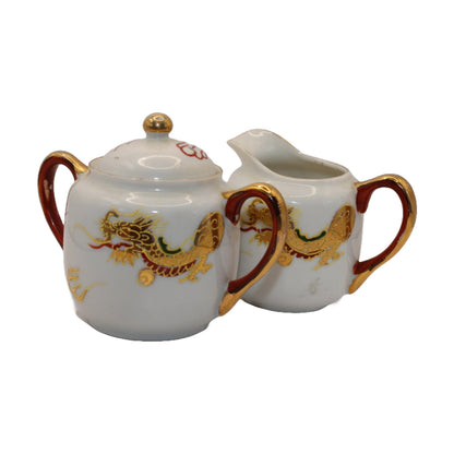 Beautiful Japanese Sugar Bowl and Milk Jug Set - Excellent Condition - Perfect for Tea Lovers - Free Shipping - Collector's Pieces