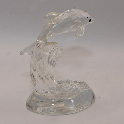 Elegante Kistral Kristallen Dolfijn Beeld - 18 cm Hoog - Schitterend Collectorsitem