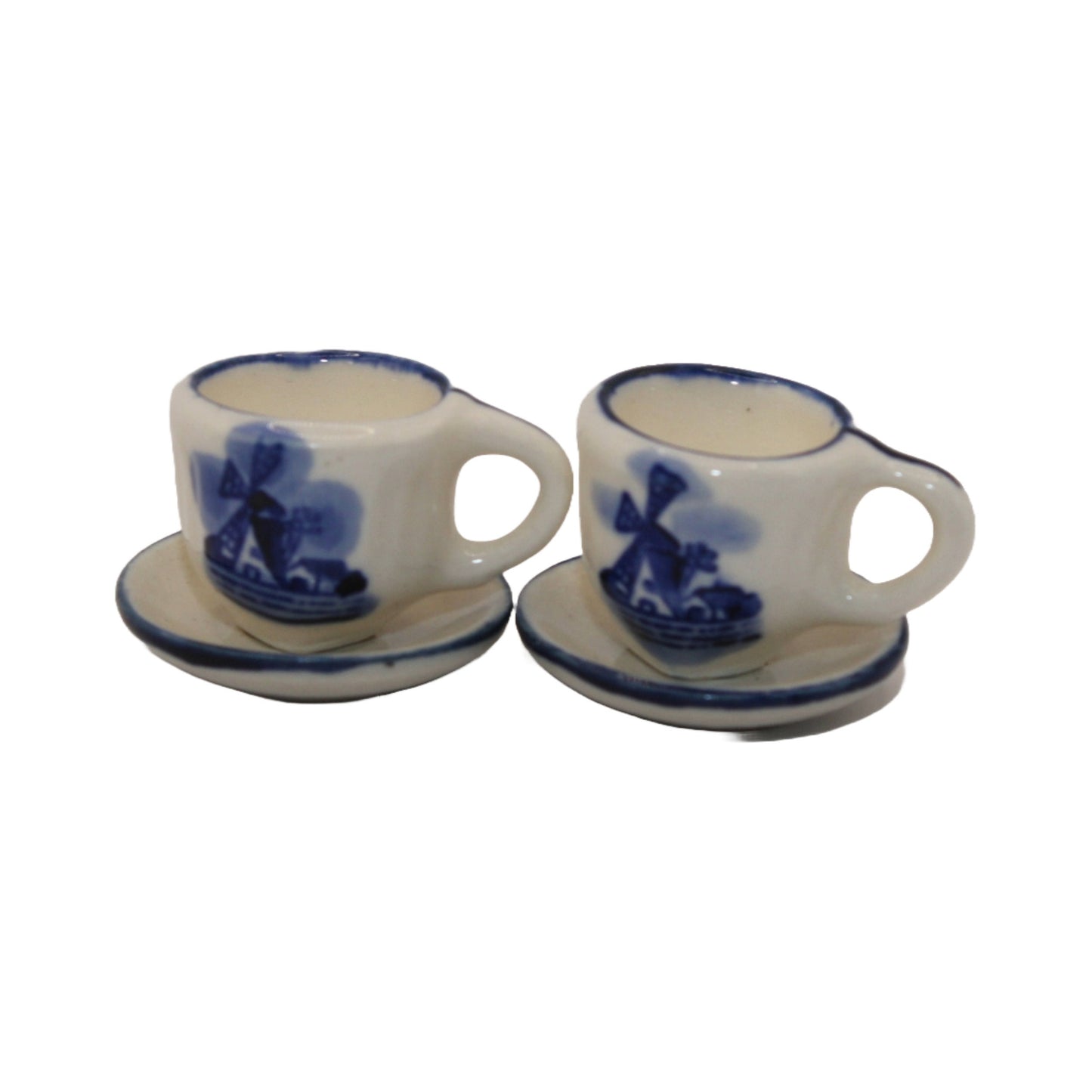 Beautiful Delft Blue Miniature Doll Service - A Piece of Dutch Tradition! - Free Shipping