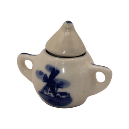 Beautiful Delft Blue Miniature Doll Service - A Piece of Dutch Tradition! - Free Shipping
