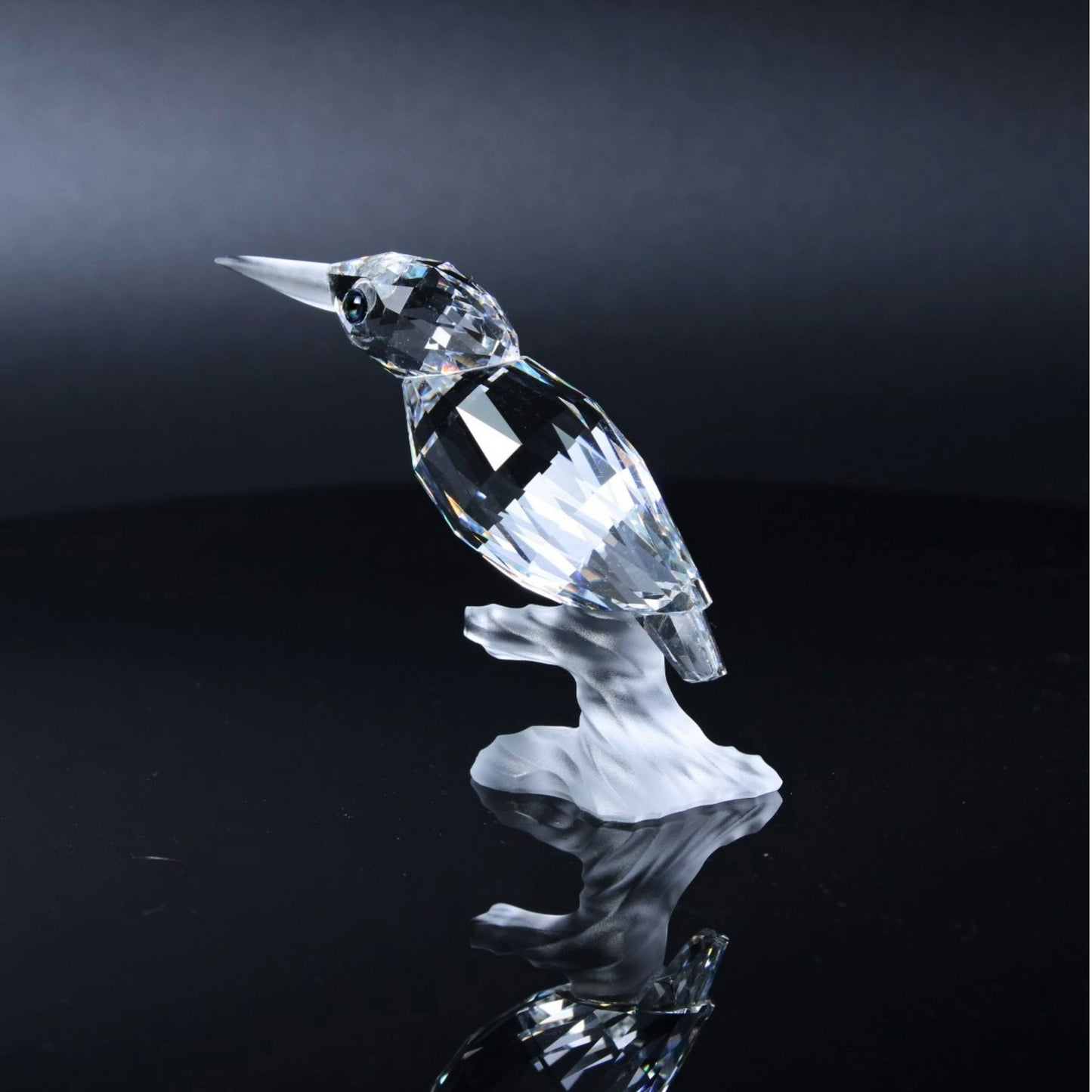 Swarovski IJsvogel op een Takje Beeldje - Inclusief Originele Doos en Certificaat