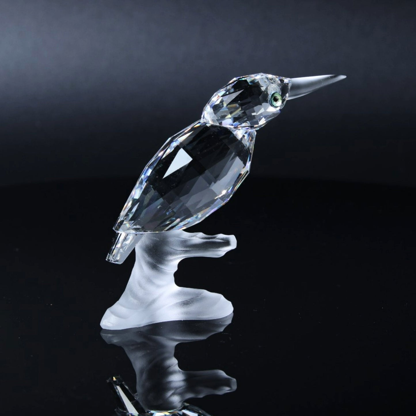 Swarovski IJsvogel op een Takje Beeldje - Inclusief Originele Doos en Certificaat