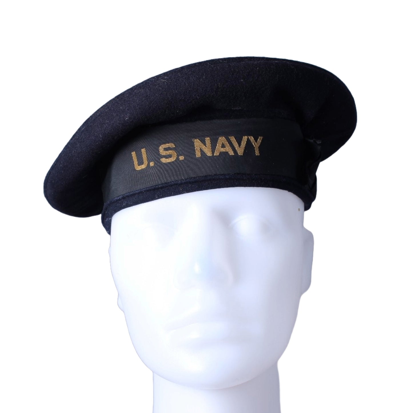 Authentieke WWII US Navy "Donald Duck" Plattemuts van USS Lizardfish Onderzeeër Bemanningslid J.M. Hill