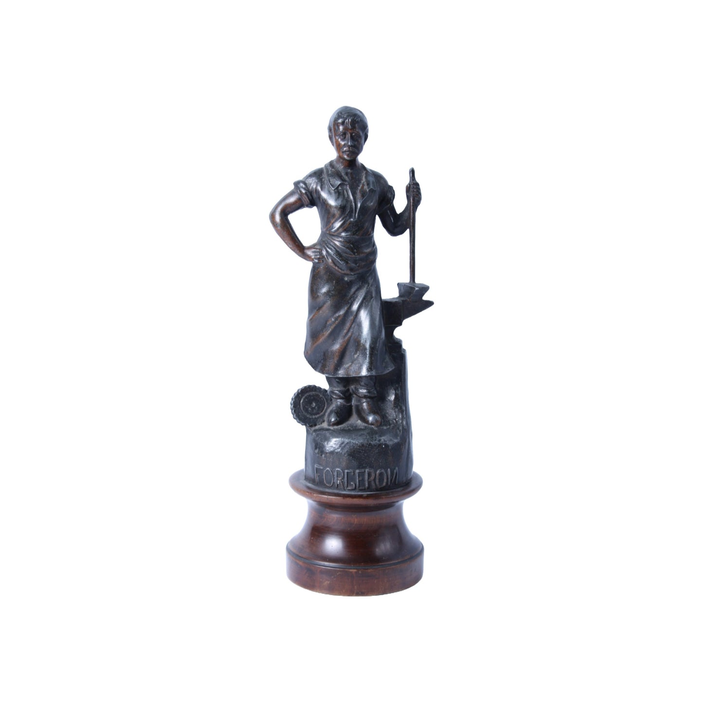 Le Forgeron - Prachtige Handgemaakte Antieke Bronzen Sculptuur - Gratis Verzending - De Smid - Arbeiderskunst - Socialisme - antiek - kunst