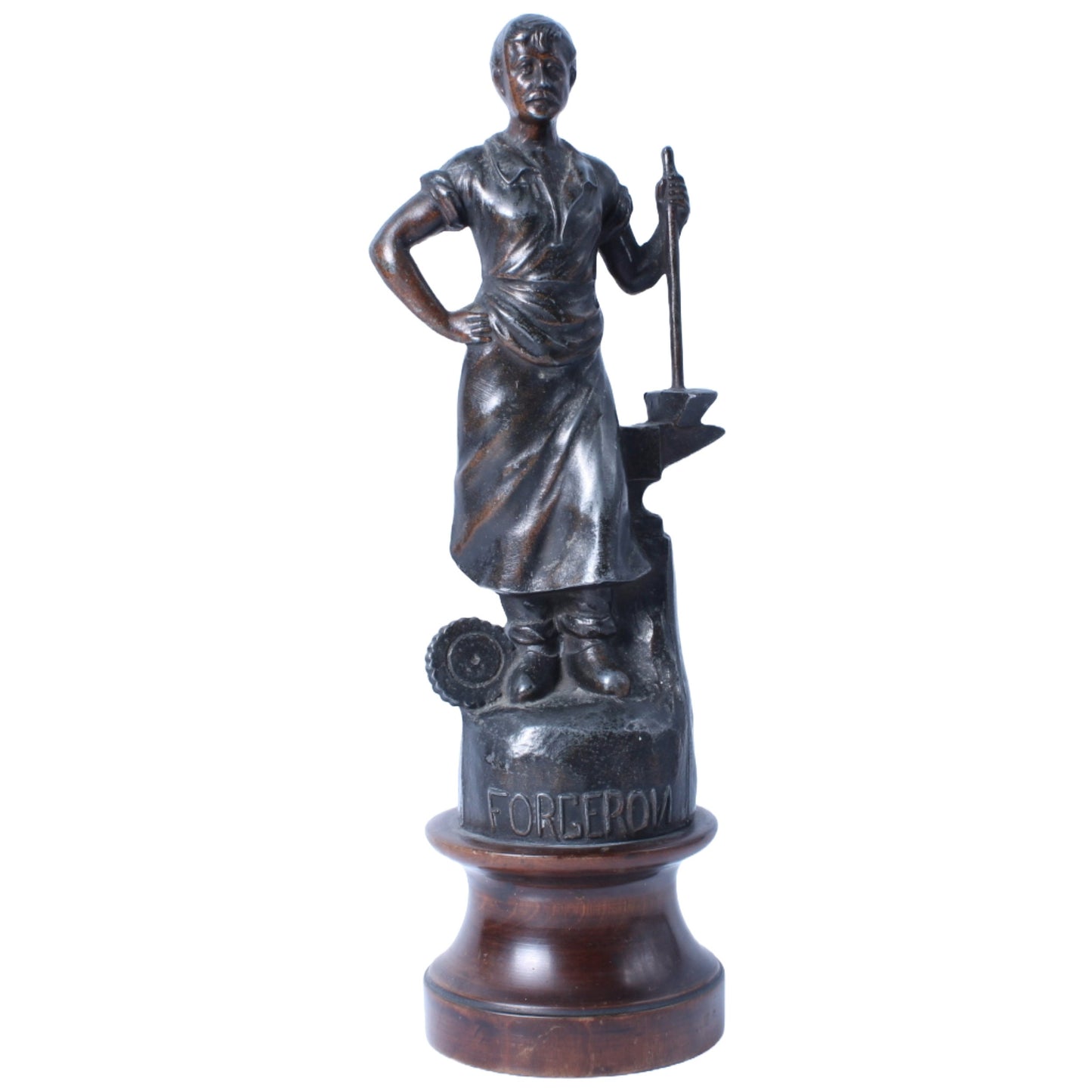 Le Forgeron - Prachtige Handgemaakte Antieke Bronzen Sculptuur - Gratis Verzending - De Smid - Arbeiderskunst - Socialisme - antiek - kunst
