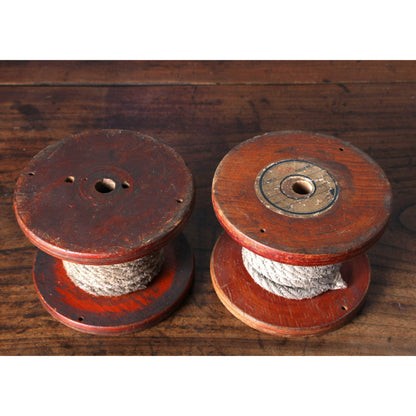 Charming Antique Dutch Rope Bobbins with Reels - Perfect for Decoration - Free Shipping - Home Decoration - Maritime Details