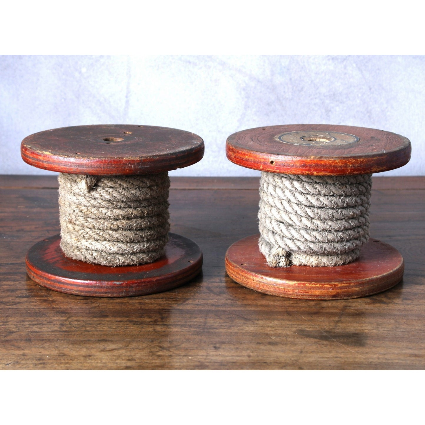 Charming Antique Dutch Rope Bobbins with Reels - Perfect for Decoration - Free Shipping - Home Decoration - Maritime Details