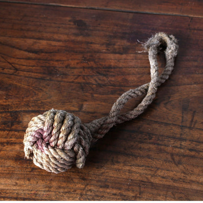 Authentiek Scheepvaarts Keesje met Turkse Knoop - Groot Formaat, Diameter 8 cm - Gratis Verzending - Decoratief - Home Decoration