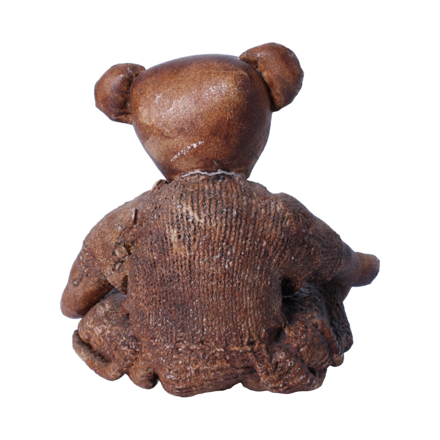 Bronskleurige Teddybeer - Handgemaakt in Engeland - Zittend 23 cm - Gratis Verzending - Kunst - Uniek - Leren teddybeer - Vintage Teddybeer