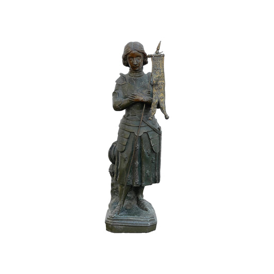 Jeanne dArc - Prachtige Bronzen Beeld door D. Saudinos Ritouret - Gratis Verzending - Religieuze kunst - Franse geschiedenis - Feminisme