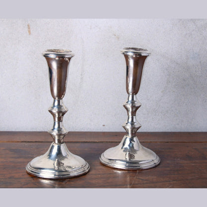 Two Large Weighted 925 Silver Candle Holders from Empire Sterling - Antique - Vintage - Candle Holders - Candles - Free Shipping
