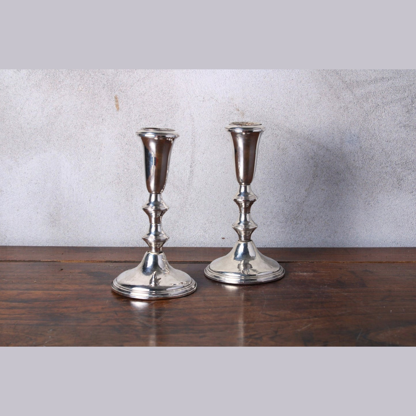 Two Large Weighted 925 Silver Candle Holders from Empire Sterling - Antique - Vintage - Candle Holders - Candles - Free Shipping