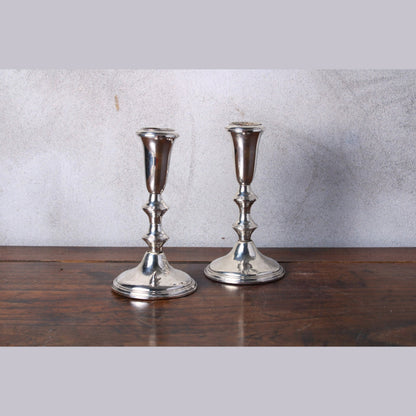 Two Large Weighted 925 Silver Candle Holders from Empire Sterling - Antique - Vintage - Candle Holders - Candles - Free Shipping