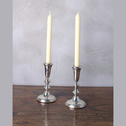 Two Large Weighted 925 Silver Candle Holders from Empire Sterling - Antique - Vintage - Candle Holders - Candles - Free Shipping