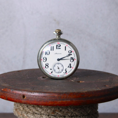 Vintage Sovjet-zakhorloge "Molnija Locomotief" 1992 - Perfecte Werkende Staat - Gratis Verzending - Perfect cadeau - Verzamelobject