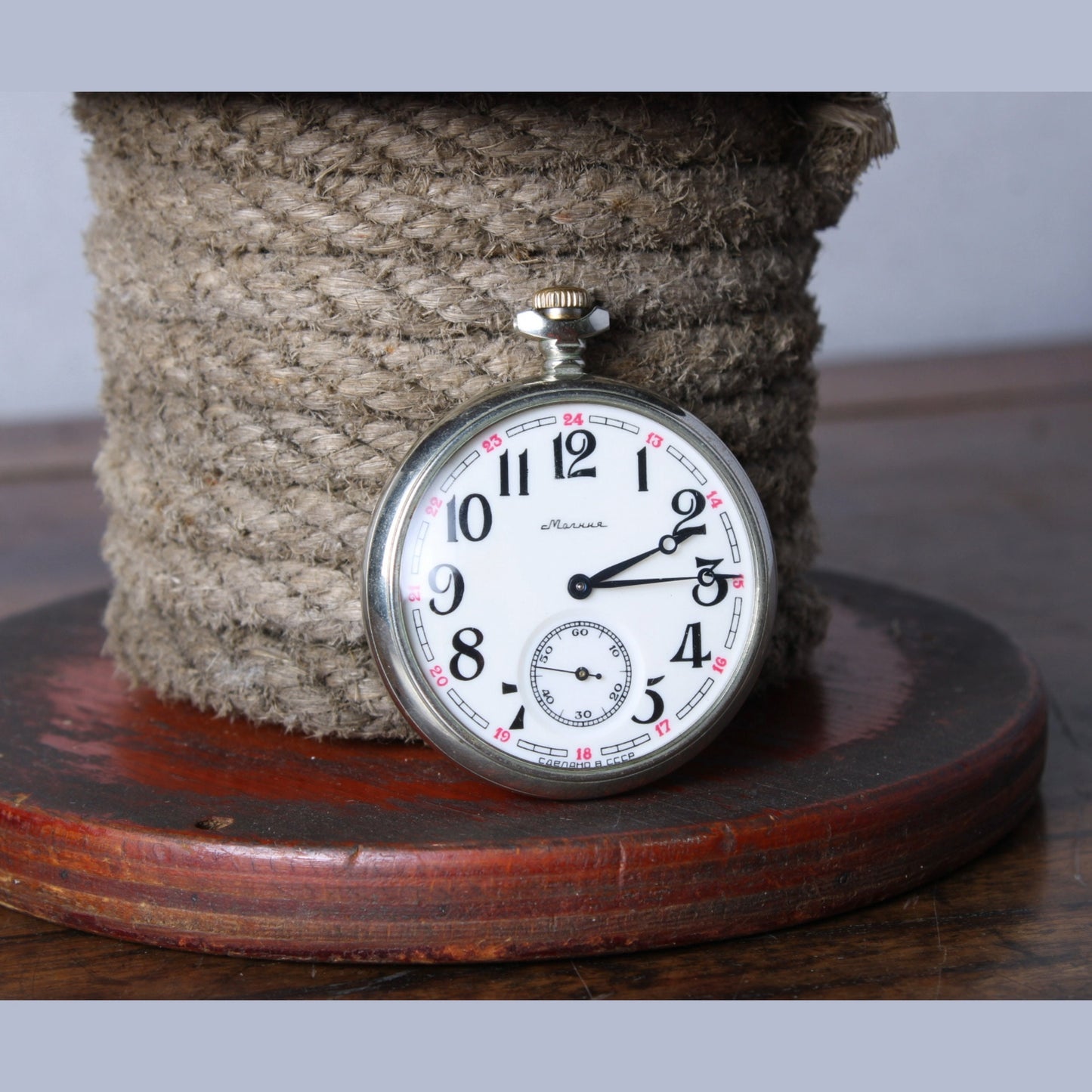 Vintage Sovjet-zakhorloge "Molnija Locomotief" 1992 - Perfecte Werkende Staat - Gratis Verzending - Perfect cadeau - Verzamelobject