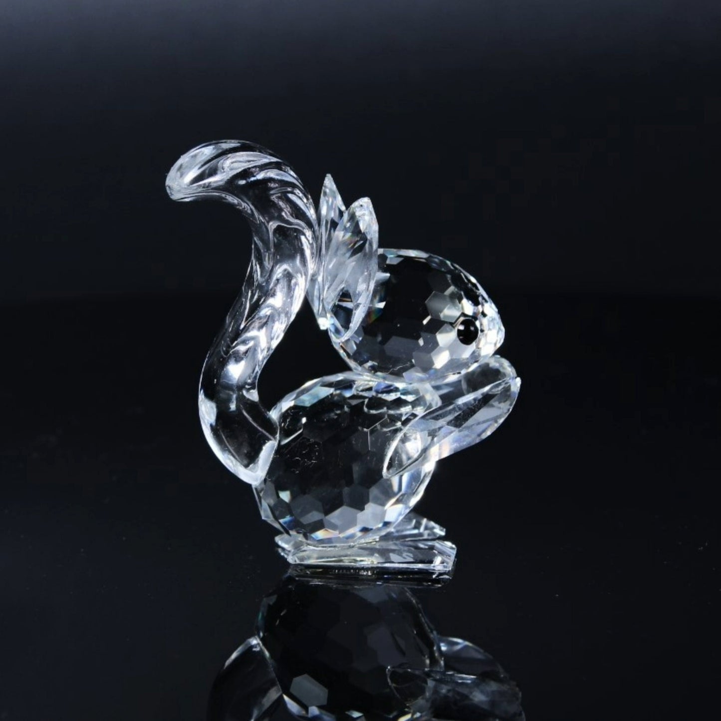 Swarovski Squirrel with Nut - Beautiful Crystal Figurine from Austria - Collectible - Free Shipping - Gift for Mother