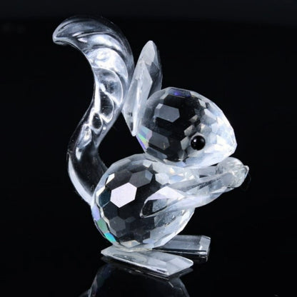 Swarovski Squirrel with Nut - Beautiful Crystal Figurine from Austria - Collectible - Free Shipping - Gift for Mother