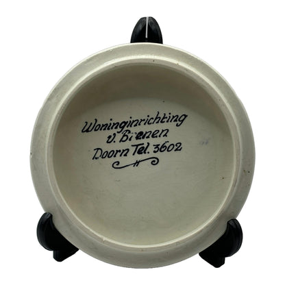 Prachtig Delfts Blauw Schaaltje met Traditioneel Design - Handgeschilderd - Perfecte Conditie - 6 cm Hoog, 13 cm Diameter  Gratis Verzending