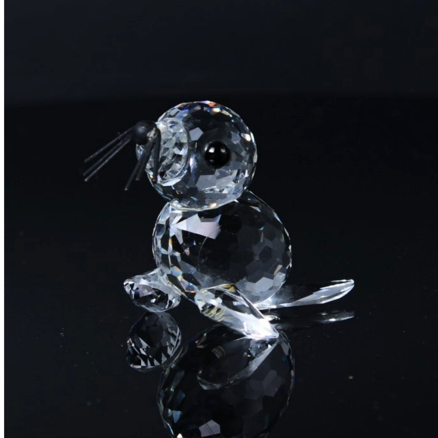 Prachtig Swarovski Kristallen Beeldje - The Seal - Inclusief Doos en Certificaat
