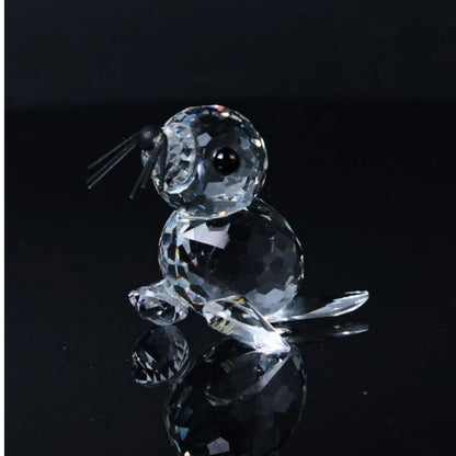 Prachtig Swarovski Kristallen Beeldje - The Seal - Inclusief Doos en Certificaat