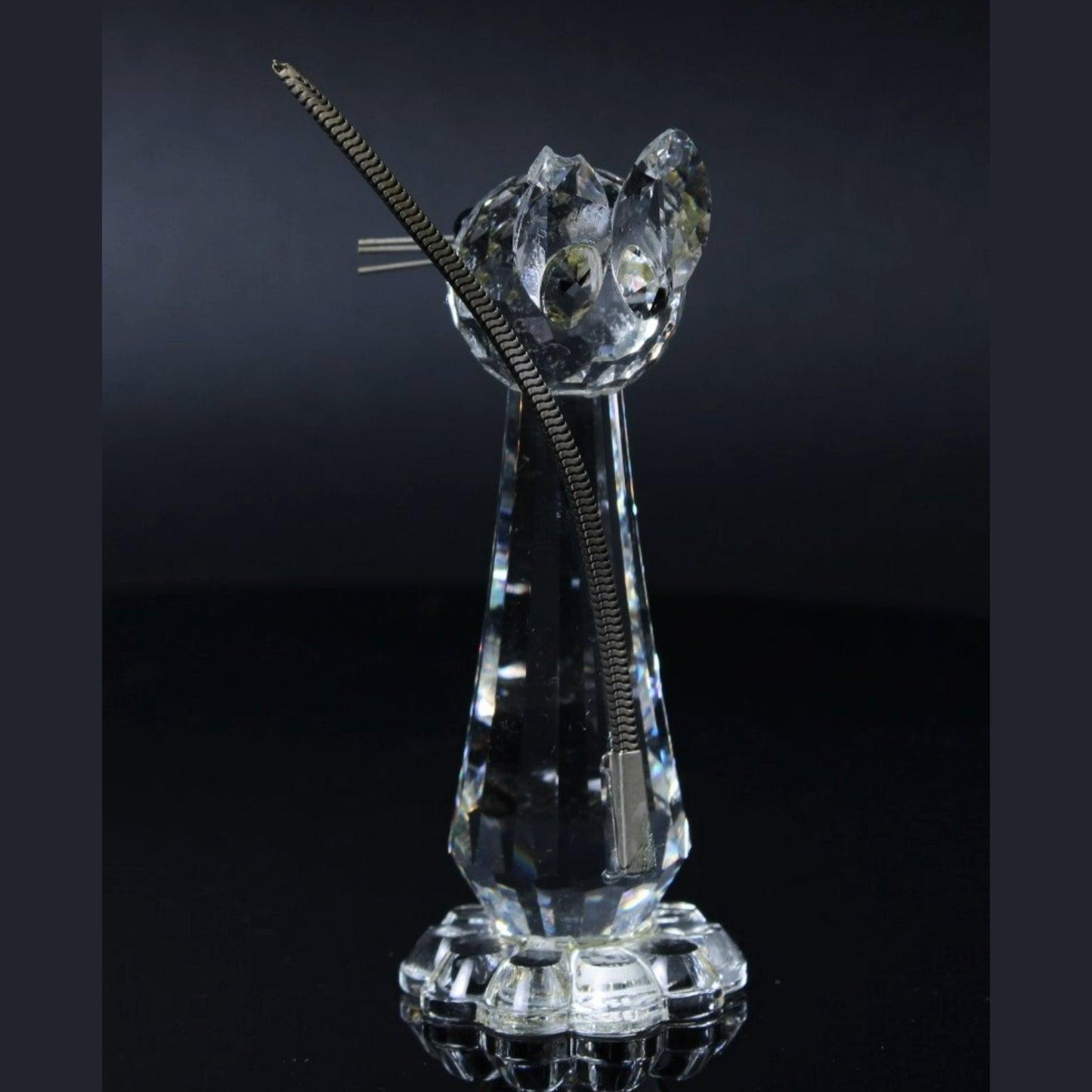 Swarovski Crystal Cat Figurine - Includes Box, Without Certificate