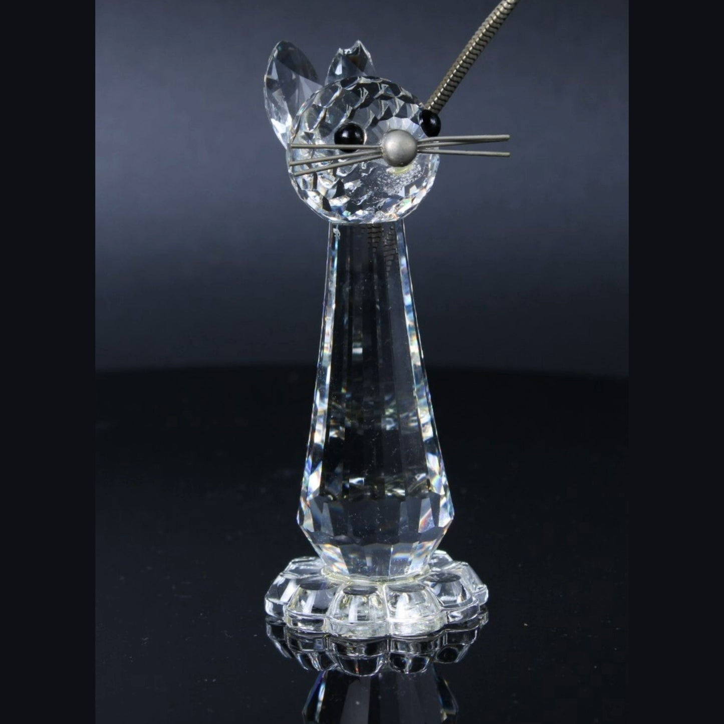 Swarovski Crystal Cat Figurine - Includes Box, Without Certificate