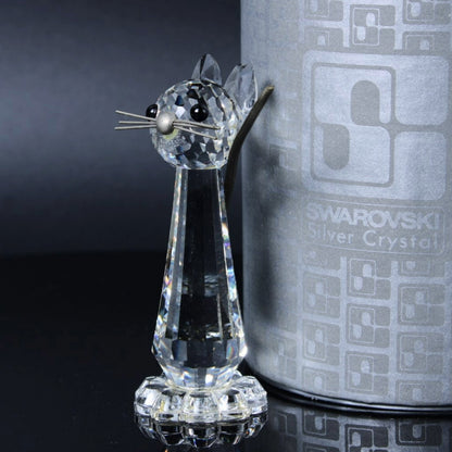 Swarovski Crystal Cat Figurine - Includes Box, Without Certificate