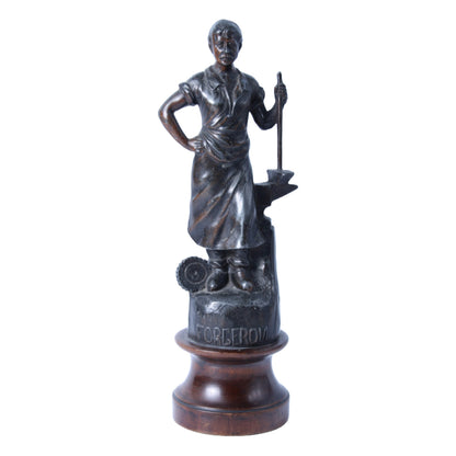 Le Forgeron - Prachtige Handgemaakte Antieke Bronzen Sculptuur - Gratis Verzending - De Smid - Arbeiderskunst - Socialisme - antiek - kunst