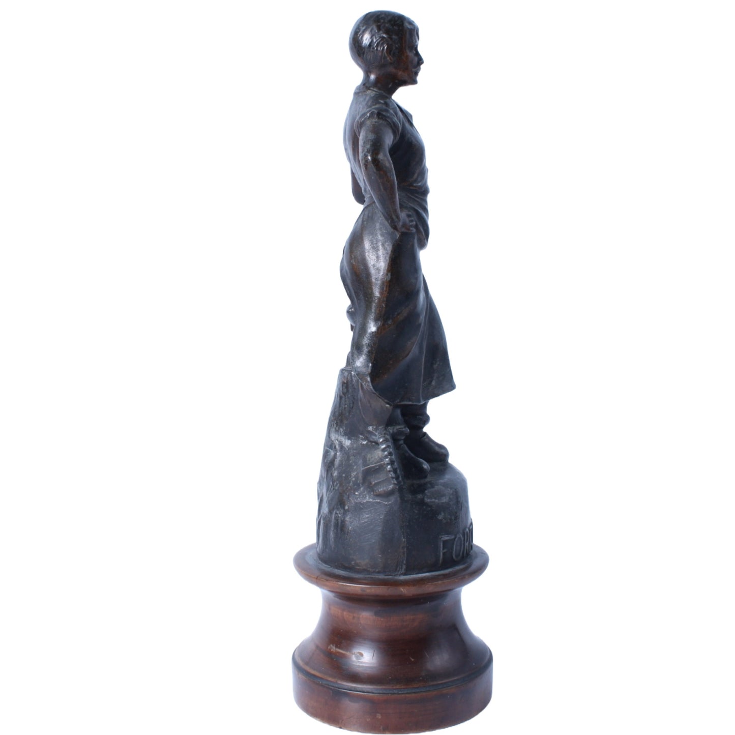 Le Forgeron - Prachtige Handgemaakte Antieke Bronzen Sculptuur - Gratis Verzending - De Smid - Arbeiderskunst - Socialisme - antiek - kunst