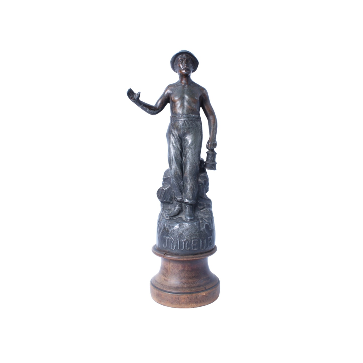 Le Mineur - Beautiful Handmade Antique Bronze Sculpture - Free Shipping - miner - Socialism - Art - Antique