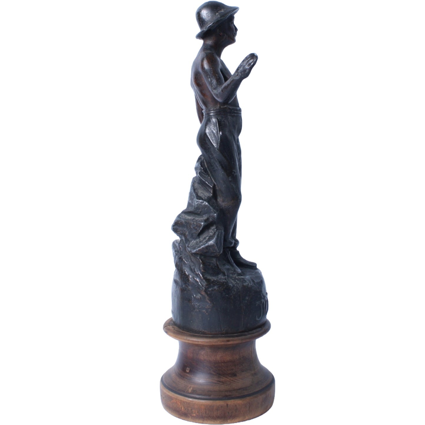 Le Mineur - Beautiful Handmade Antique Bronze Sculpture - Free Shipping - miner - Socialism - Art - Antique